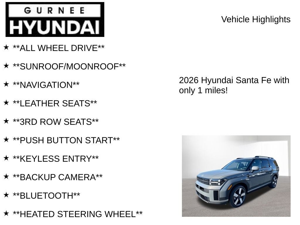 2026 Hyundai SANTA FE Limited
