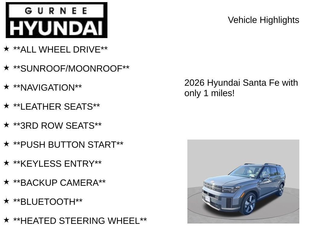 2026 Hyundai SANTA FE Limited