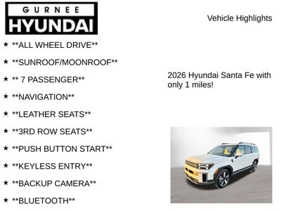 2026 Hyundai SANTA FE Limited