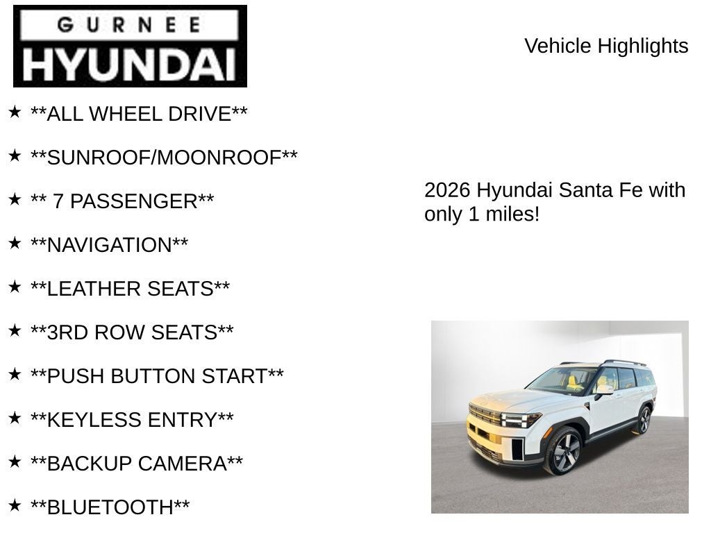 2026 Hyundai SANTA FE Limited