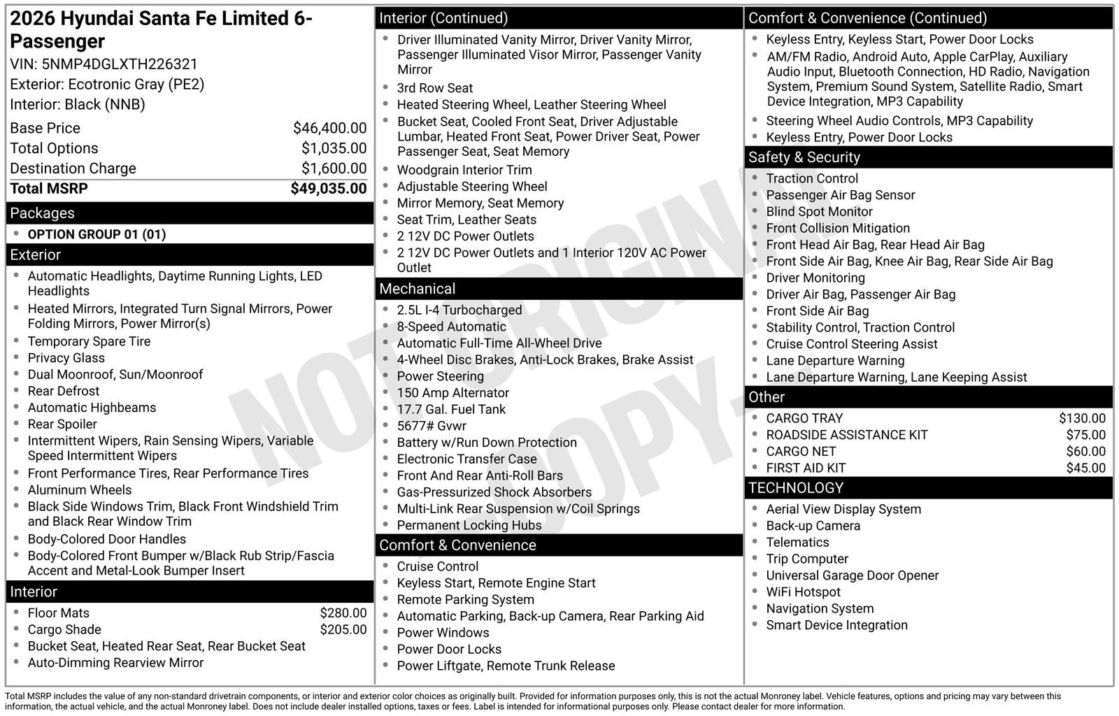2026 Hyundai SANTA FE Limited
