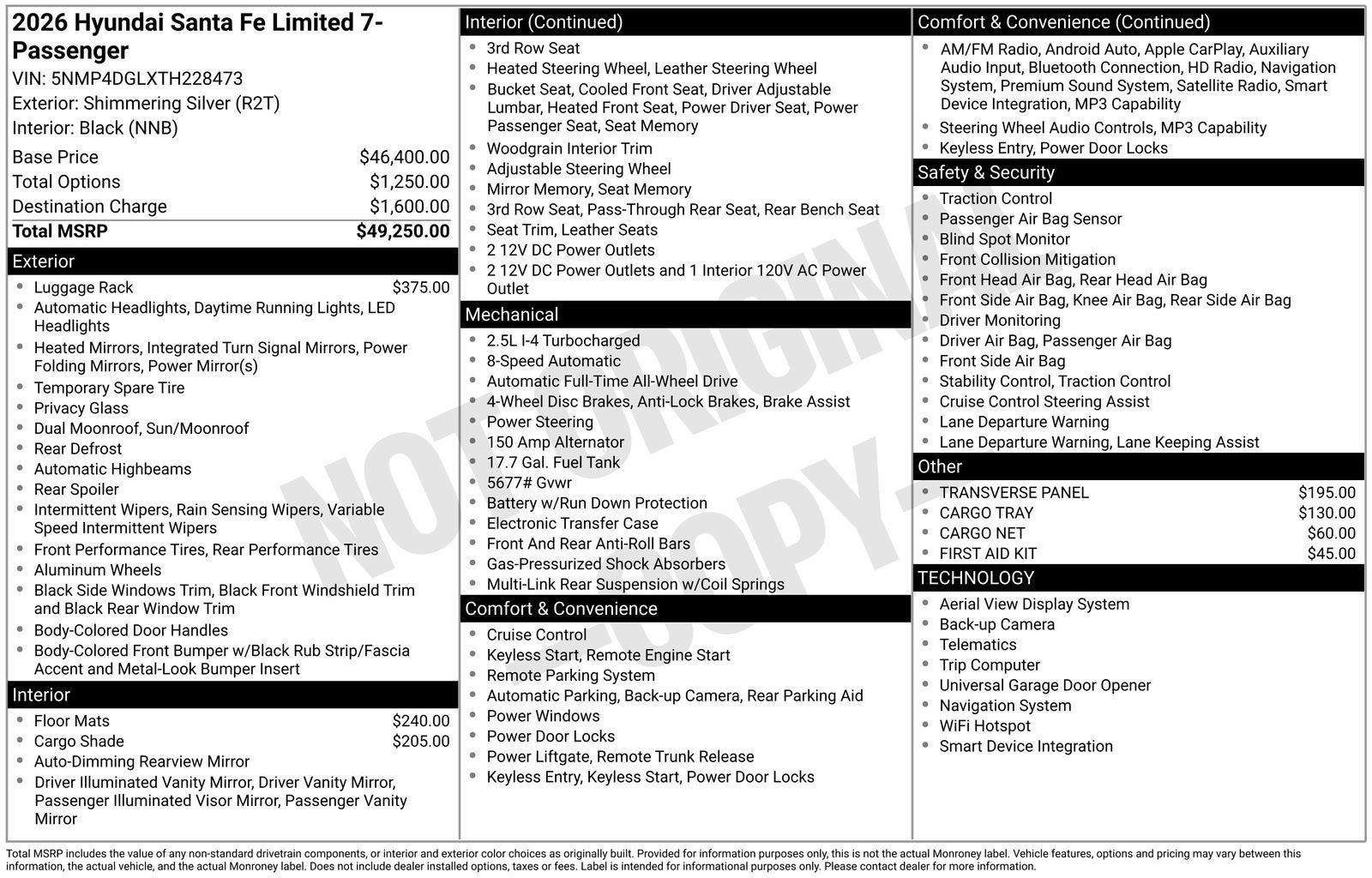 2026 Hyundai SANTA FE Limited