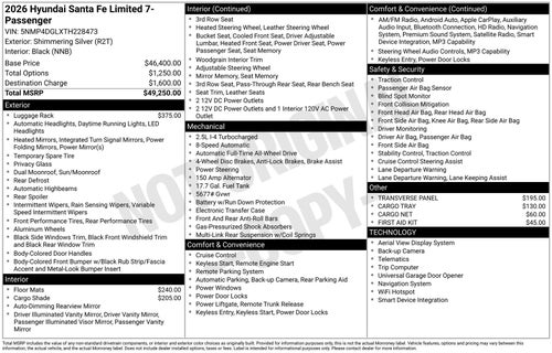 2026 Hyundai SANTA FE Limited