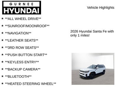 2026 Hyundai SANTA FE HYBRID Calligraphy