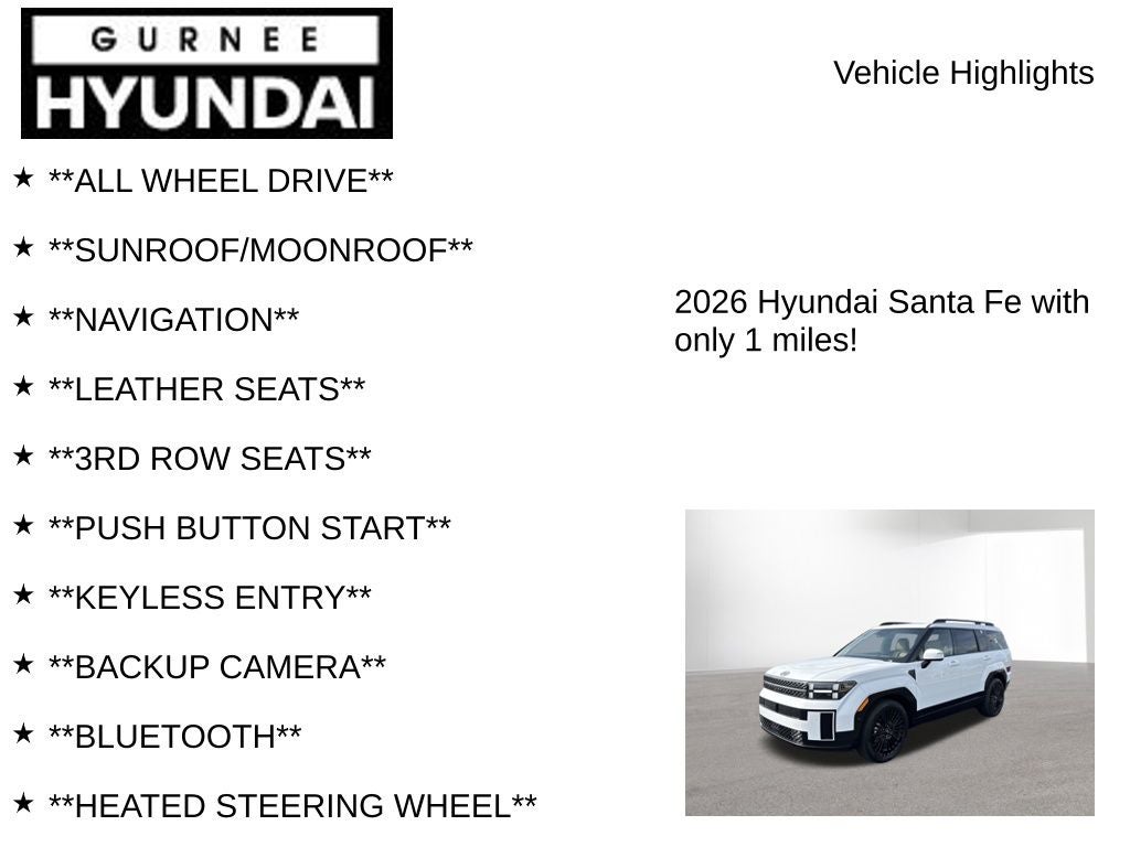 2026 Hyundai SANTA FE HYBRID Calligraphy