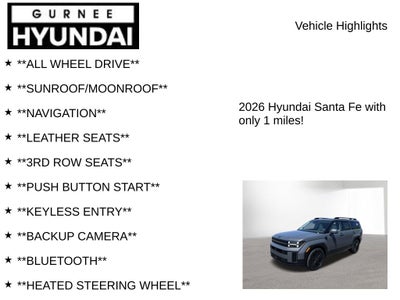 2026 Hyundai SANTA FE HYBRID Calligraphy