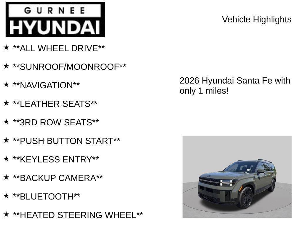 2026 Hyundai SANTA FE HYBRID Calligraphy