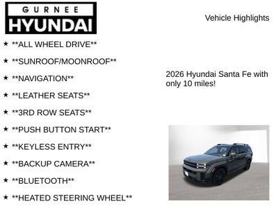 2026 Hyundai SANTA FE HYBRID Calligraphy