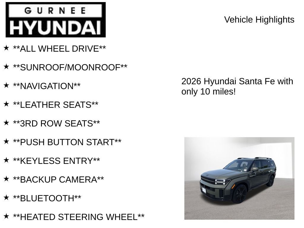 2026 Hyundai SANTA FE HYBRID Calligraphy