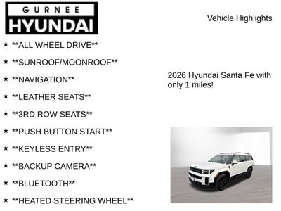 2026 Hyundai SANTA FE Calligraphy