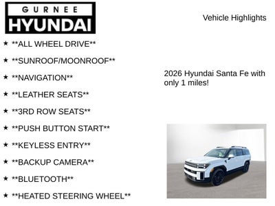 2026 Hyundai SANTA FE Calligraphy