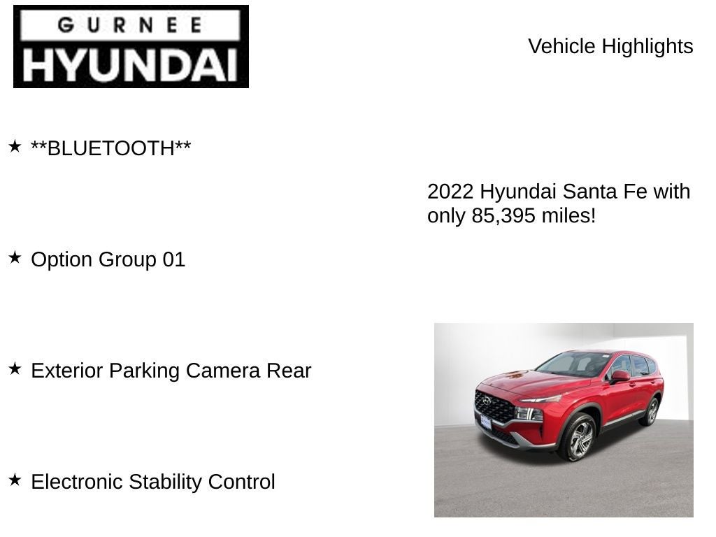 2022 Hyundai SANTA FE SE