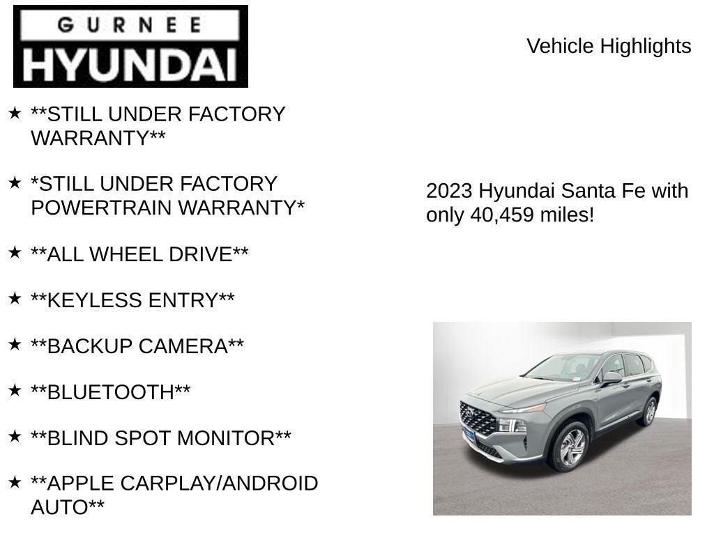 2023 Hyundai SANTA FE SE