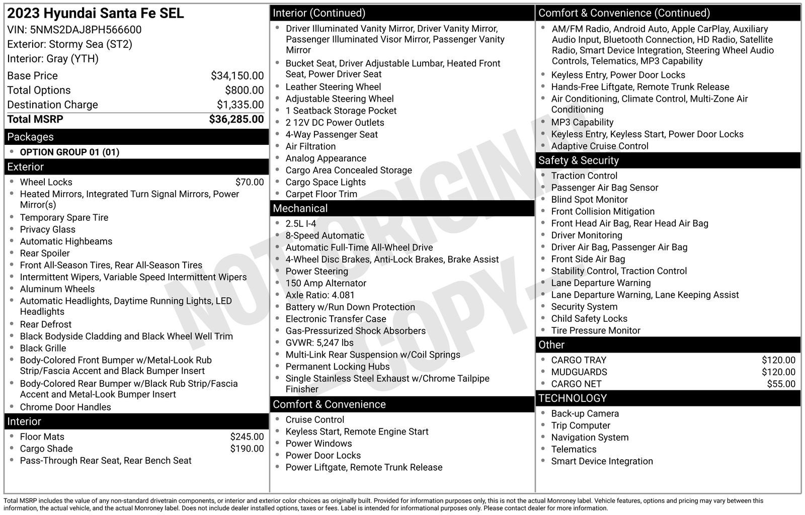2023 Hyundai SANTA FE SEL