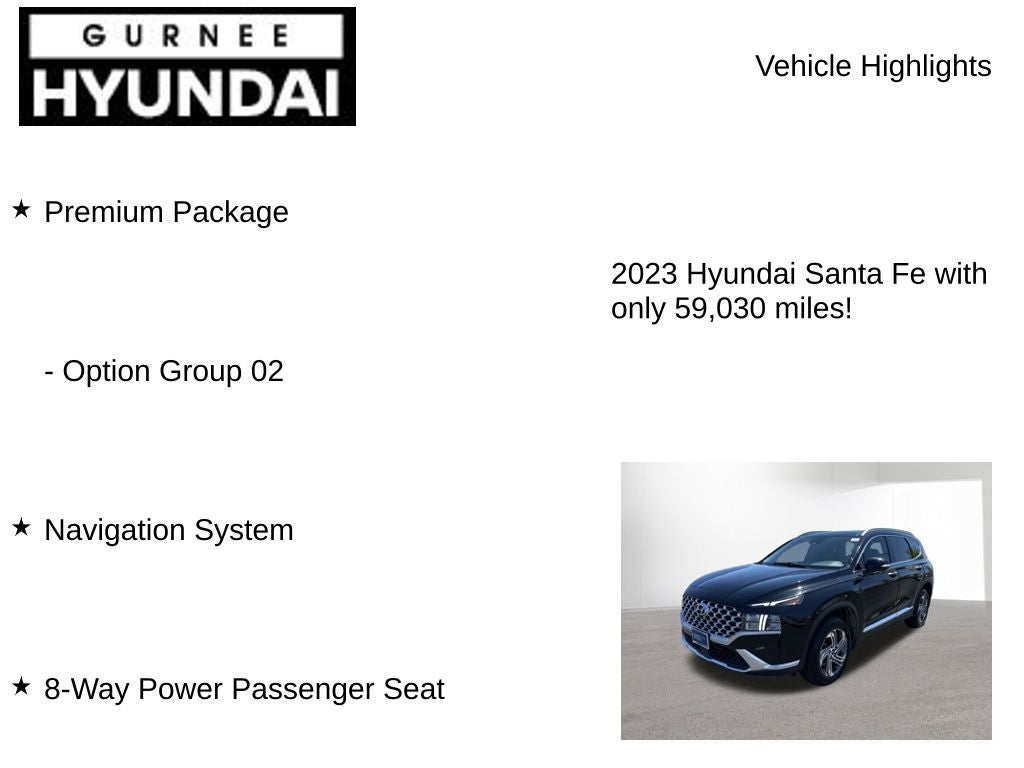 2023 Hyundai SANTA FE SEL Premium Package