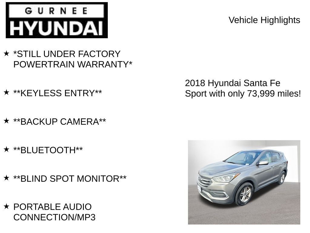 2018 Hyundai SANTA FE SPORT 2.4 Base