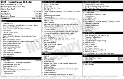 2016 Hyundai ELANTRA SE