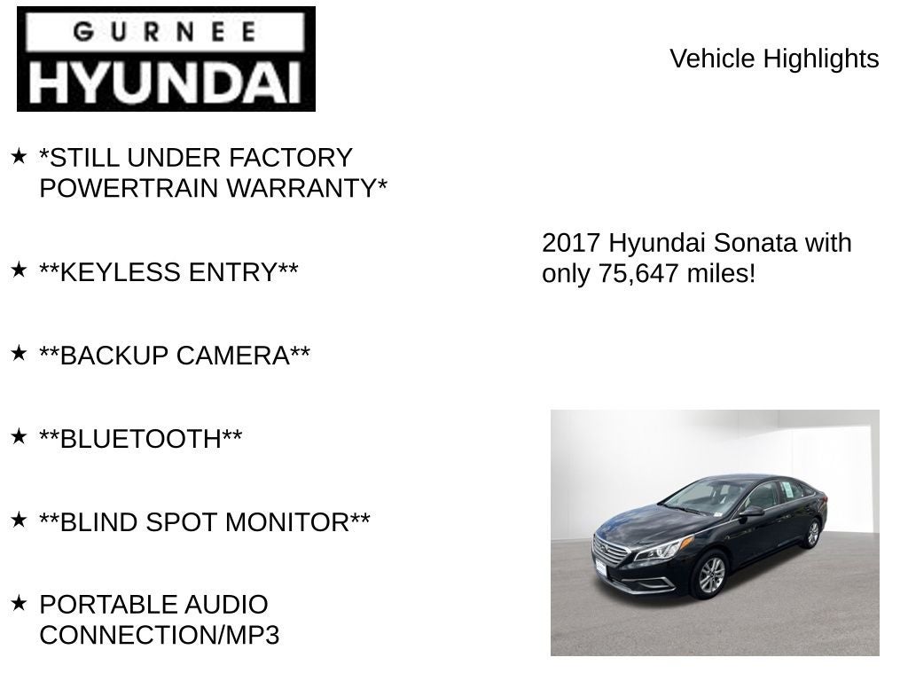 2017 Hyundai SONATA SE