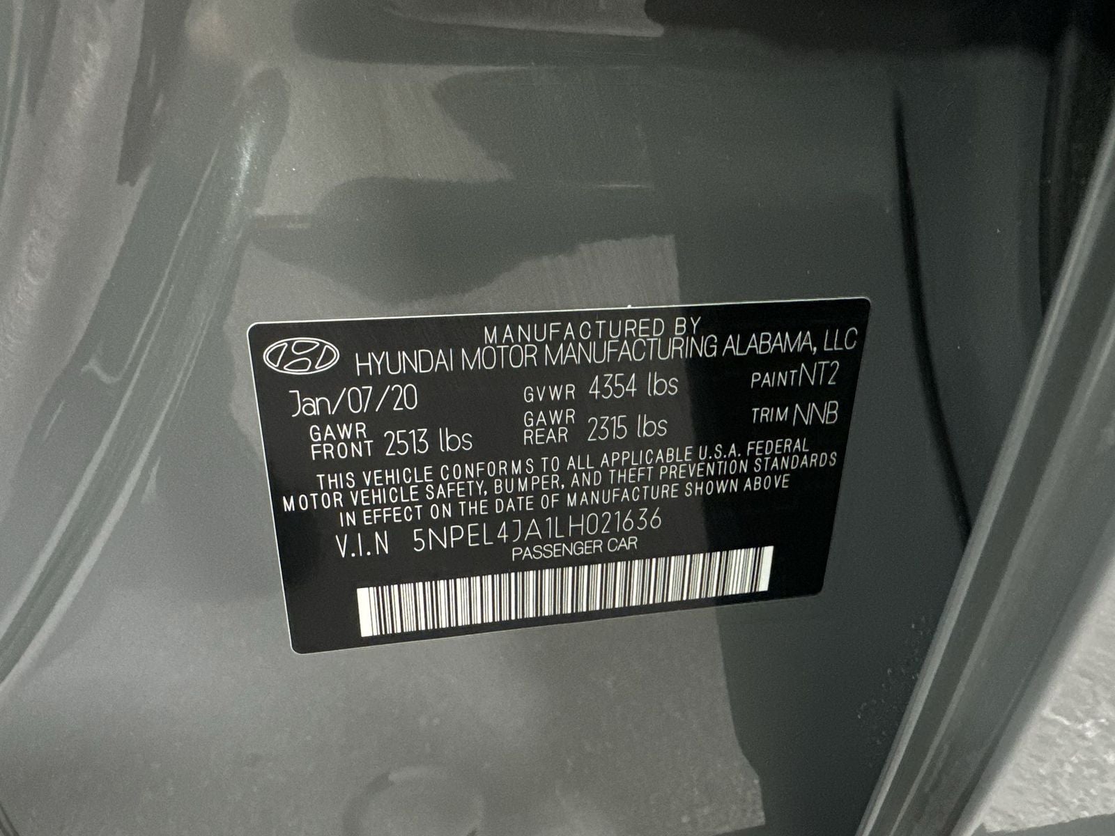 2020 Hyundai SONATA SEL