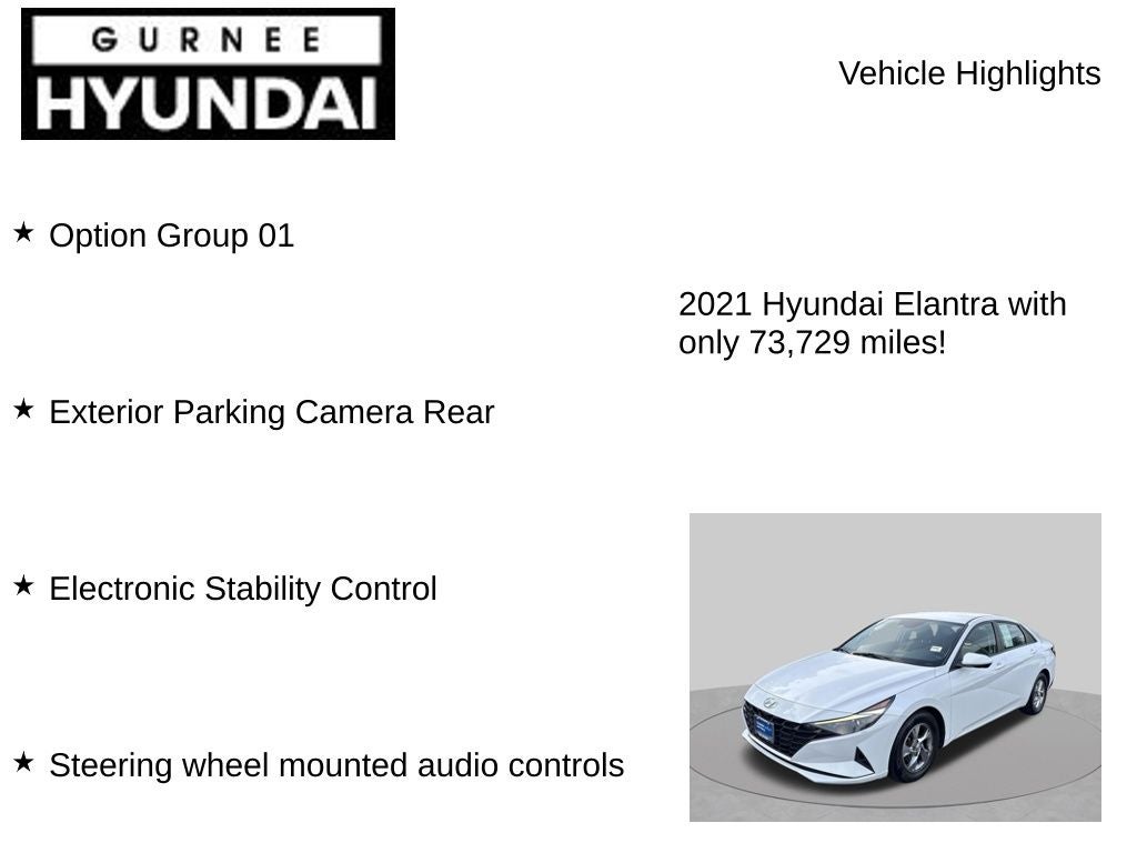 2021 Hyundai ELANTRA SE