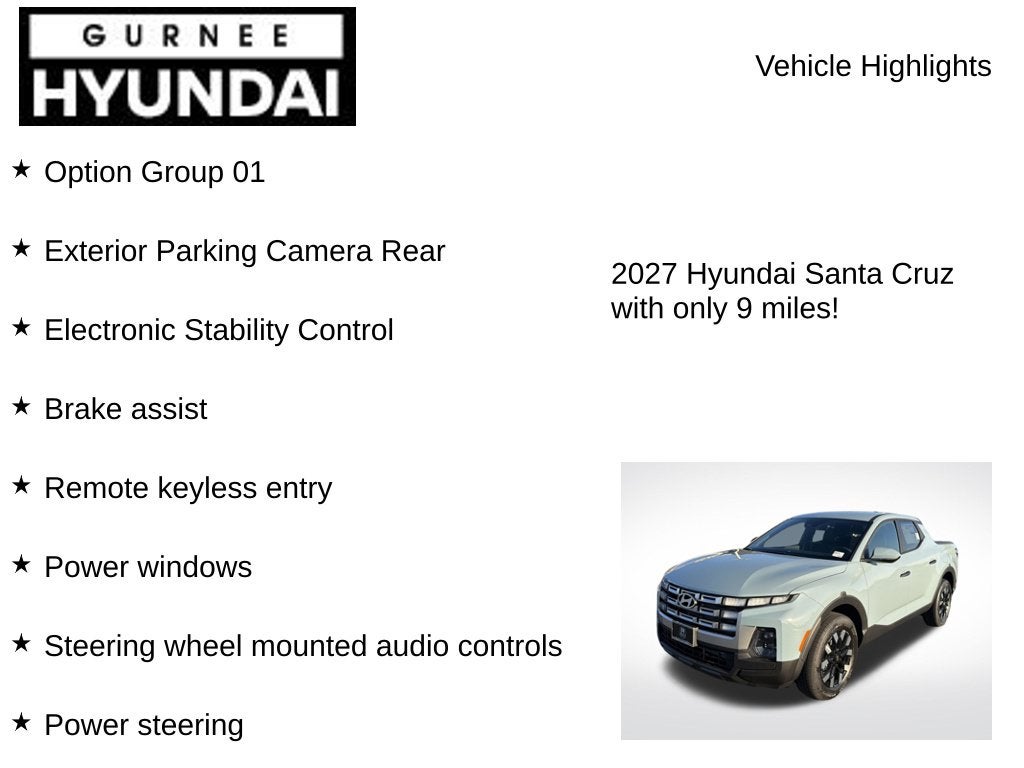 2027 Hyundai SANTA CRUZ SE