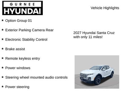 2027 Hyundai SANTA CRUZ SE