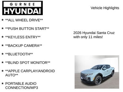 2026 Hyundai SANTA CRUZ SE