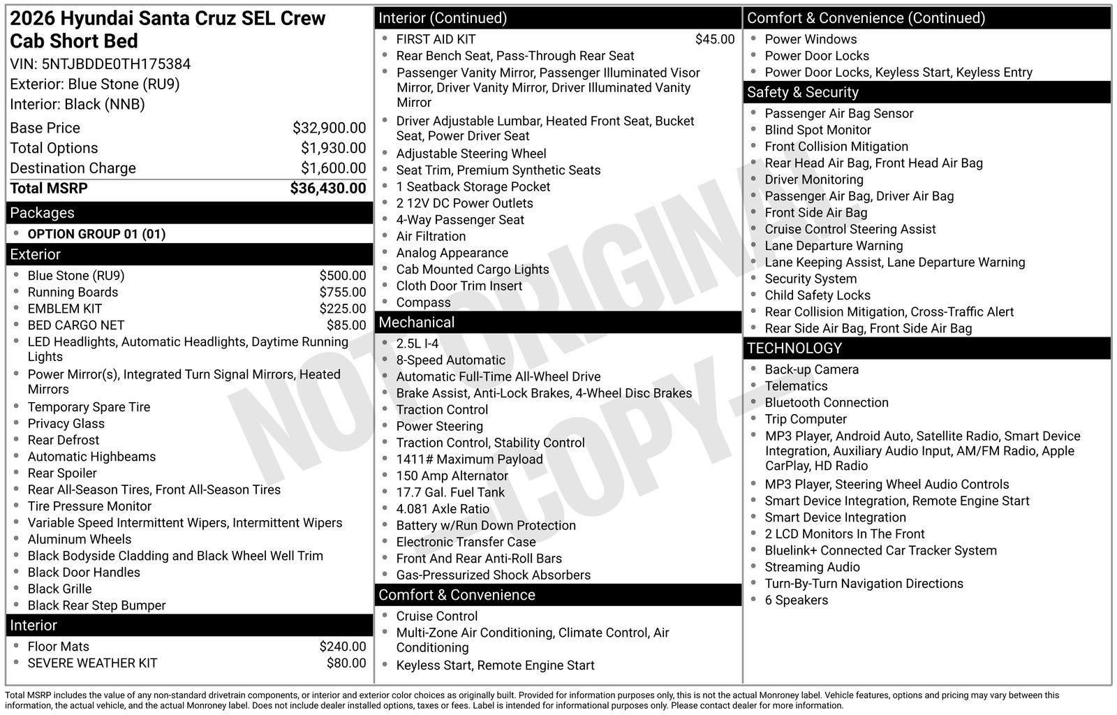 2026 Hyundai SANTA CRUZ SEL
