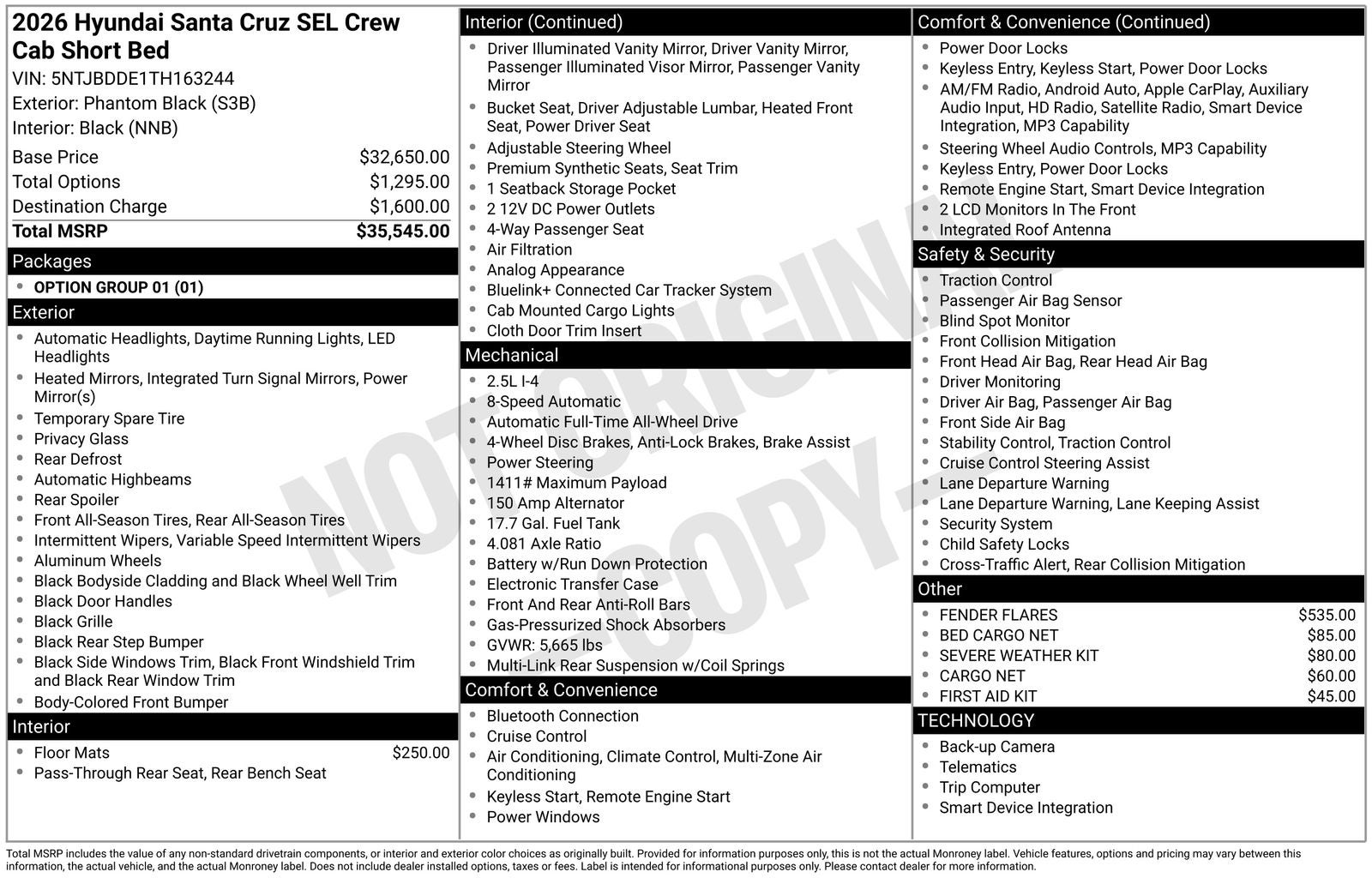 2026 Hyundai SANTA CRUZ SEL