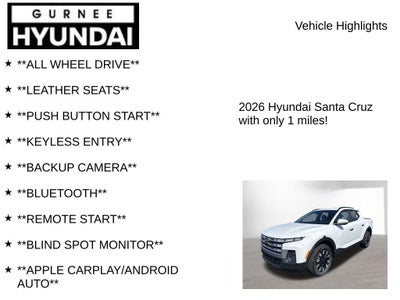 2026 Hyundai SANTA CRUZ SEL