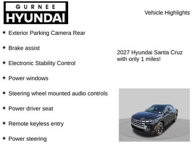 2027 Hyundai SANTA CRUZ SEL