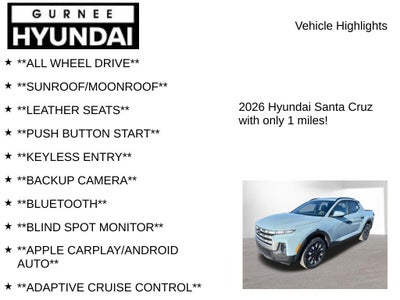 2026 Hyundai SANTA CRUZ SEL
