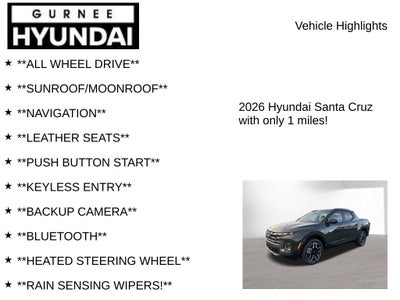 2026 Hyundai SANTA CRUZ Limited