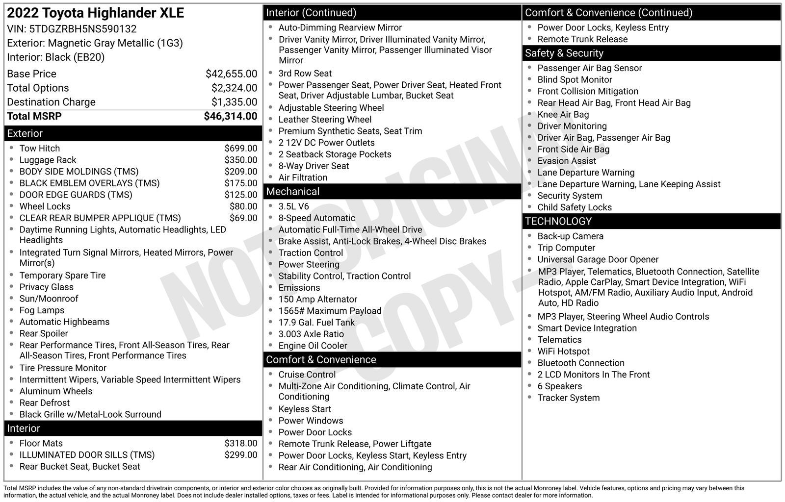 2022 Toyota Highlander XLE
