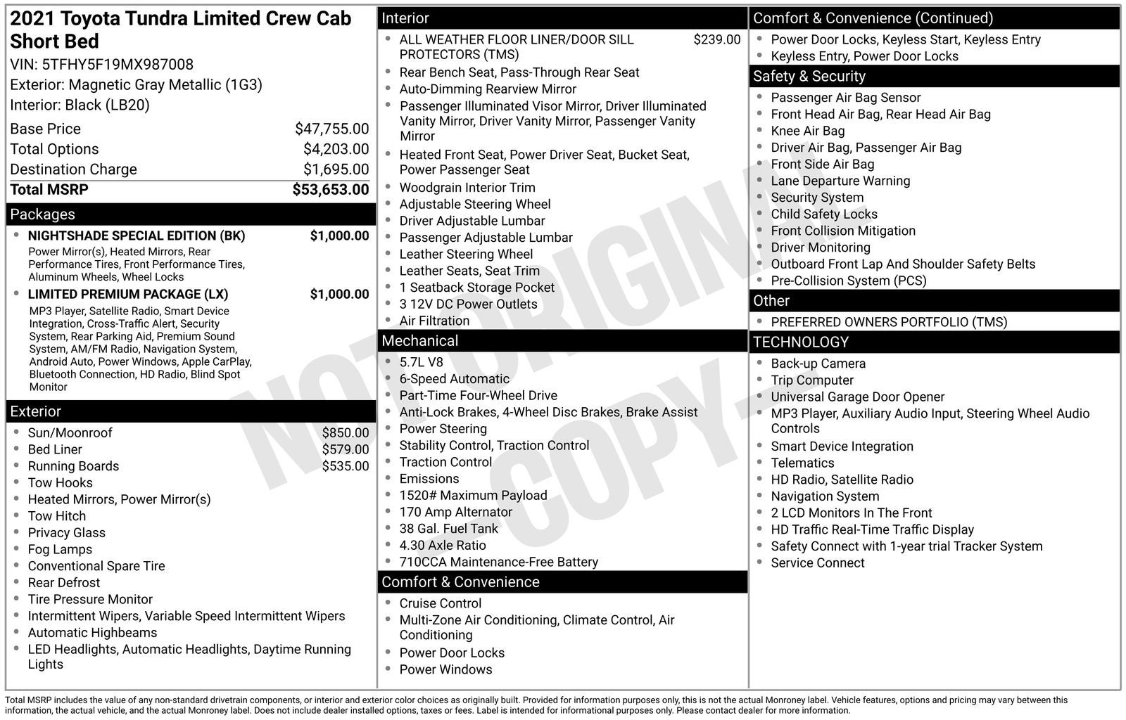 2021 Toyota Tundra Limited