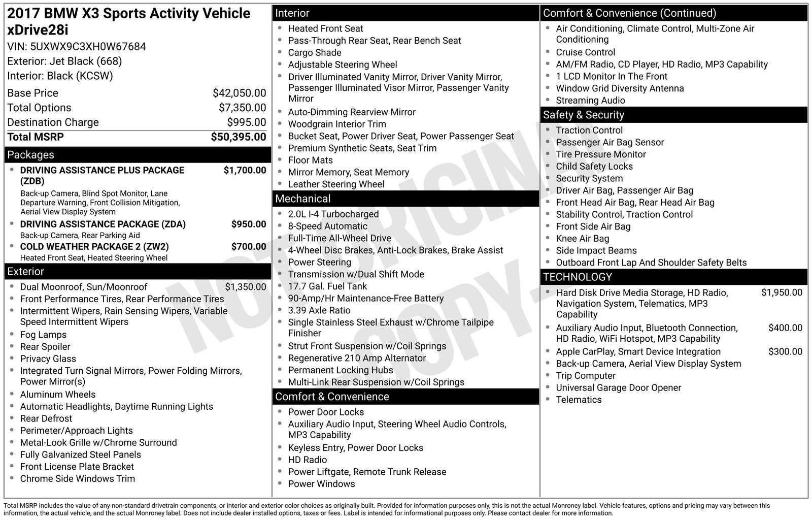 2017 BMW X3 xDrive28i