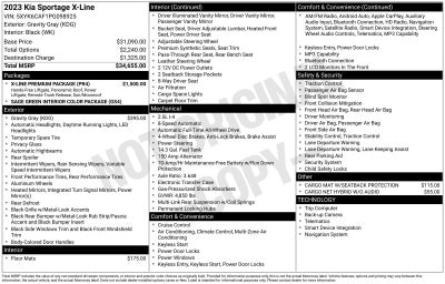 2023 Kia Sportage X-Line Premium Package