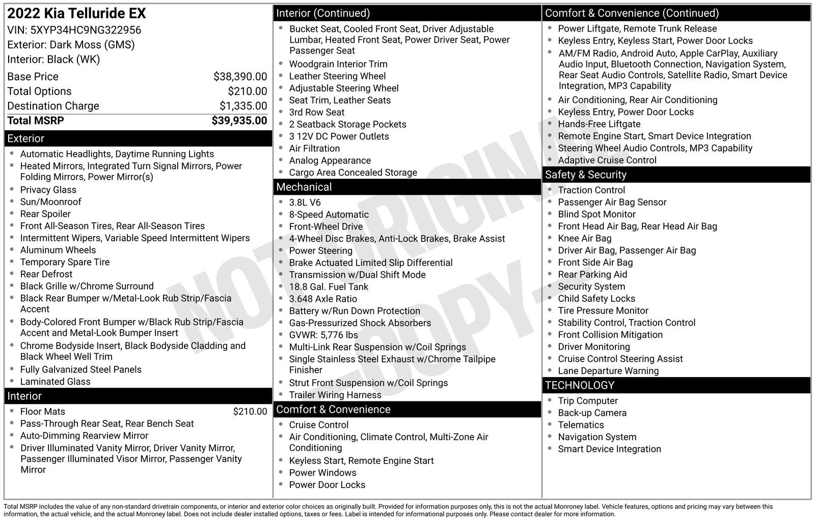 2022 Kia Telluride EX