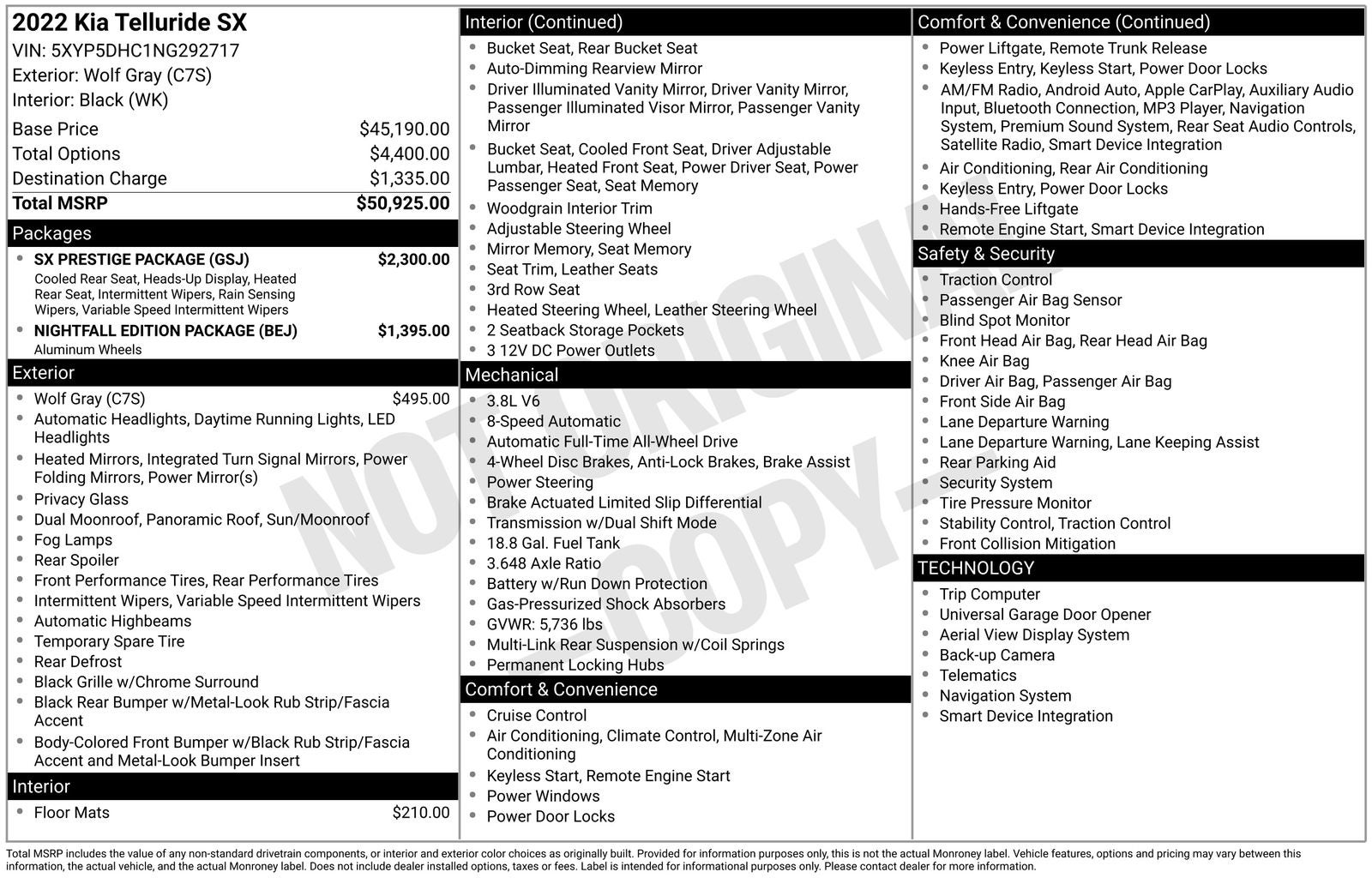 2022 Kia Telluride SX