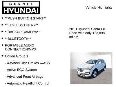 2013 Hyundai SANTA FE SPORT 2.0L Turbo