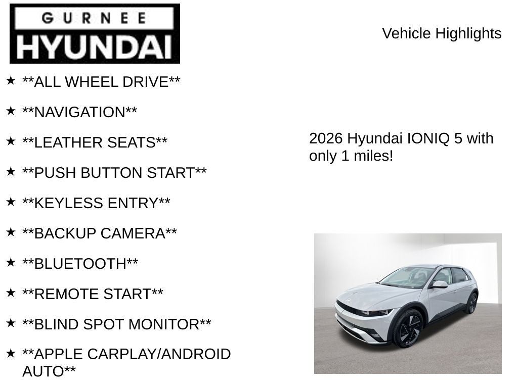 2026 Hyundai IONIQ 5 SEL