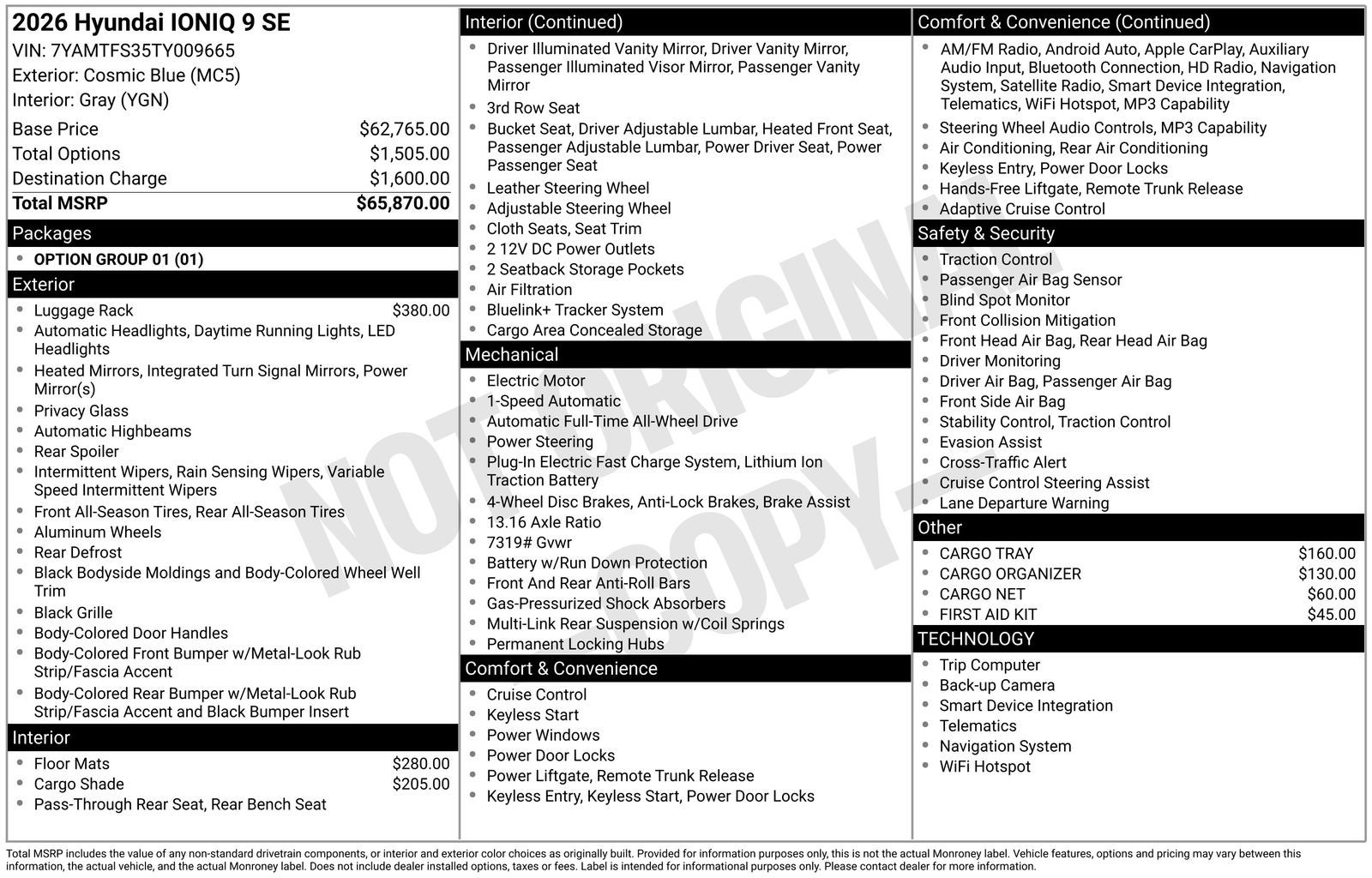 2026 Hyundai IONIQ 9 SE