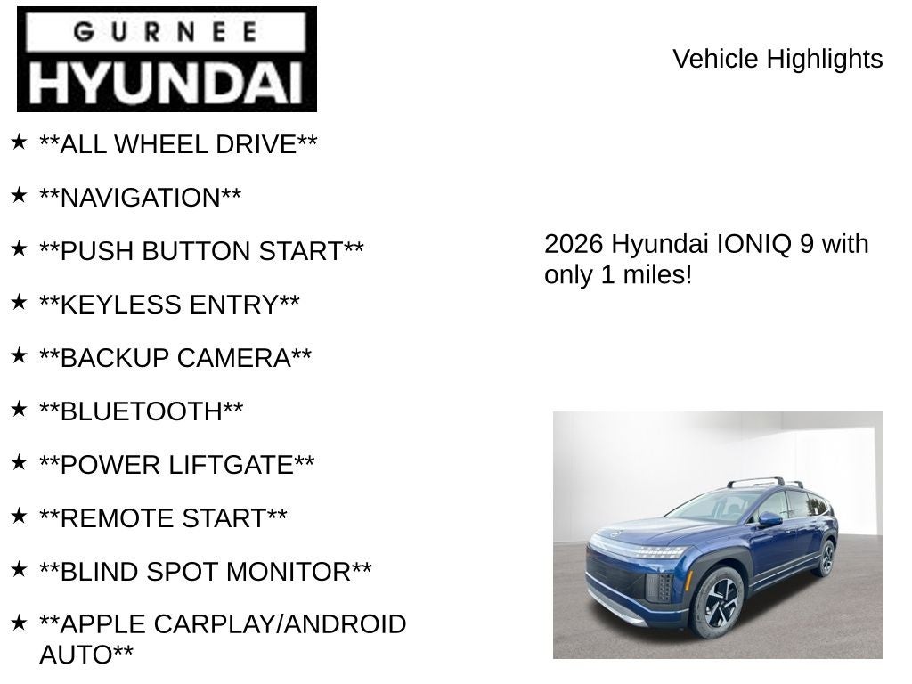2026 Hyundai IONIQ 9 SE
