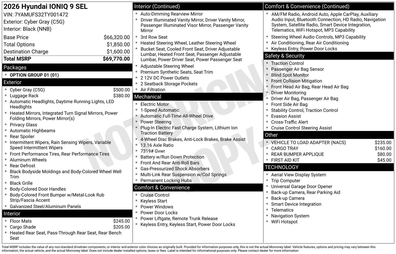 2026 Hyundai IONIQ 9 SEL