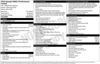2026 Hyundai IONIQ 9 Performance Limited