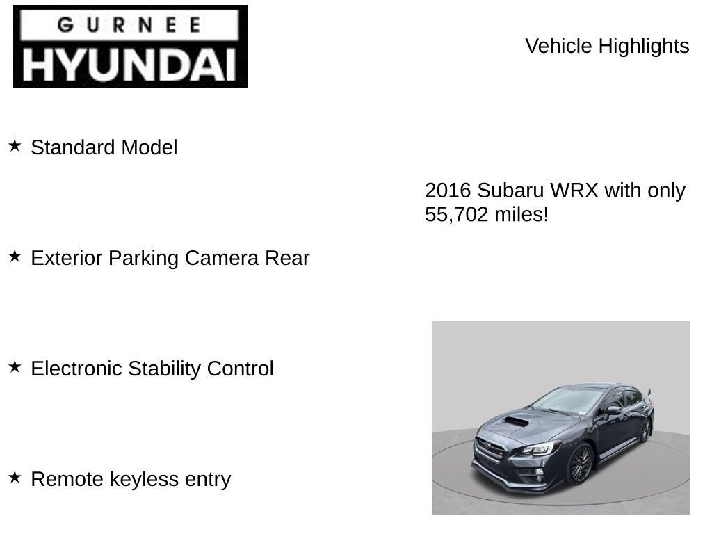 2016 Subaru WRX STi