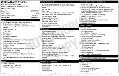 2023 Mazda Mazda CX-9 Touring