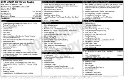2021 Mazda Mazda CX-9 Grand Touring