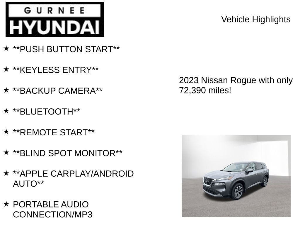 2023 Nissan Rogue SV