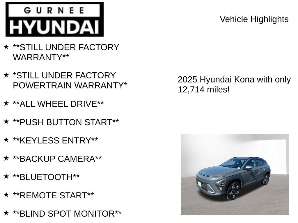 2025 Hyundai KONA SEL